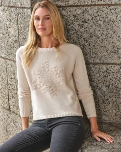 Cashmere Blend Hand Embroidered Sweater^Pure Collection Best