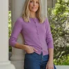 Cashmere Crew Neck Cardigan^Pure Collection New