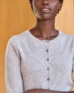Cashmere Cropped Cardigan^Pure Collection New