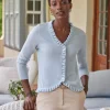 Cashmere Ruffle Cardigan^Pure Collection New