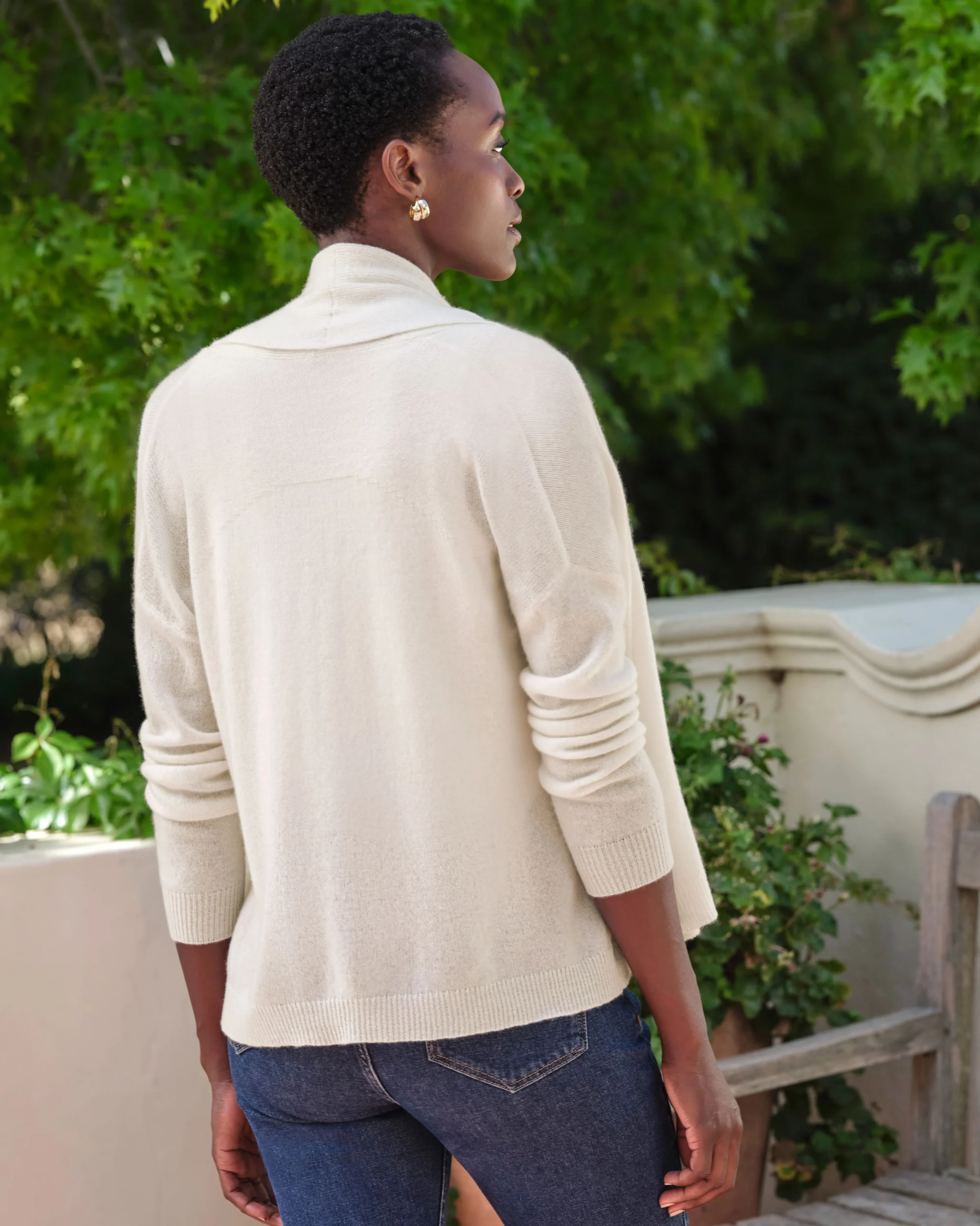 Cashmere Short Edge To Edge Cardigan^Pure Collection Sale