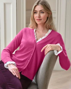 Cashmere V Neck Cardigan^Pure Collection Sale
