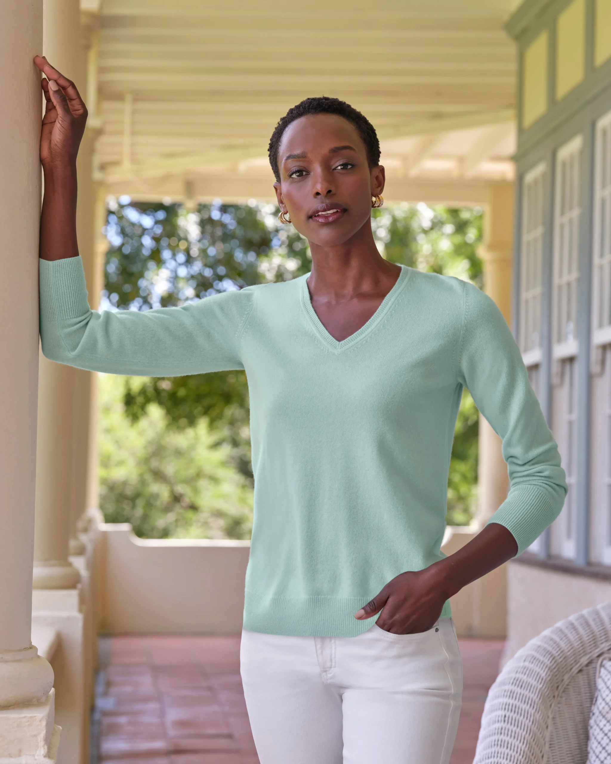 Cashmere V Neck Sweater^Pure Collection Outlet