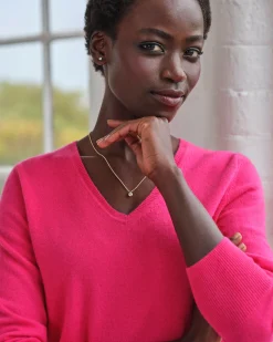 Cashmere V Neck Sweater^Pure Collection New