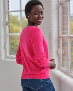 Cashmere V Neck Sweater^Pure Collection New
