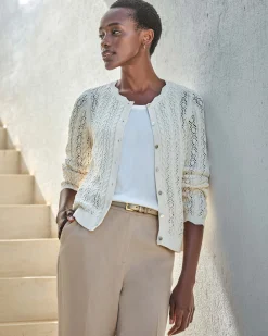 Cotton Pearl Cardigan^Pure Collection Hot