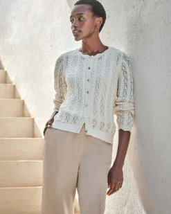 Cotton Pearl Cardigan^Pure Collection Hot