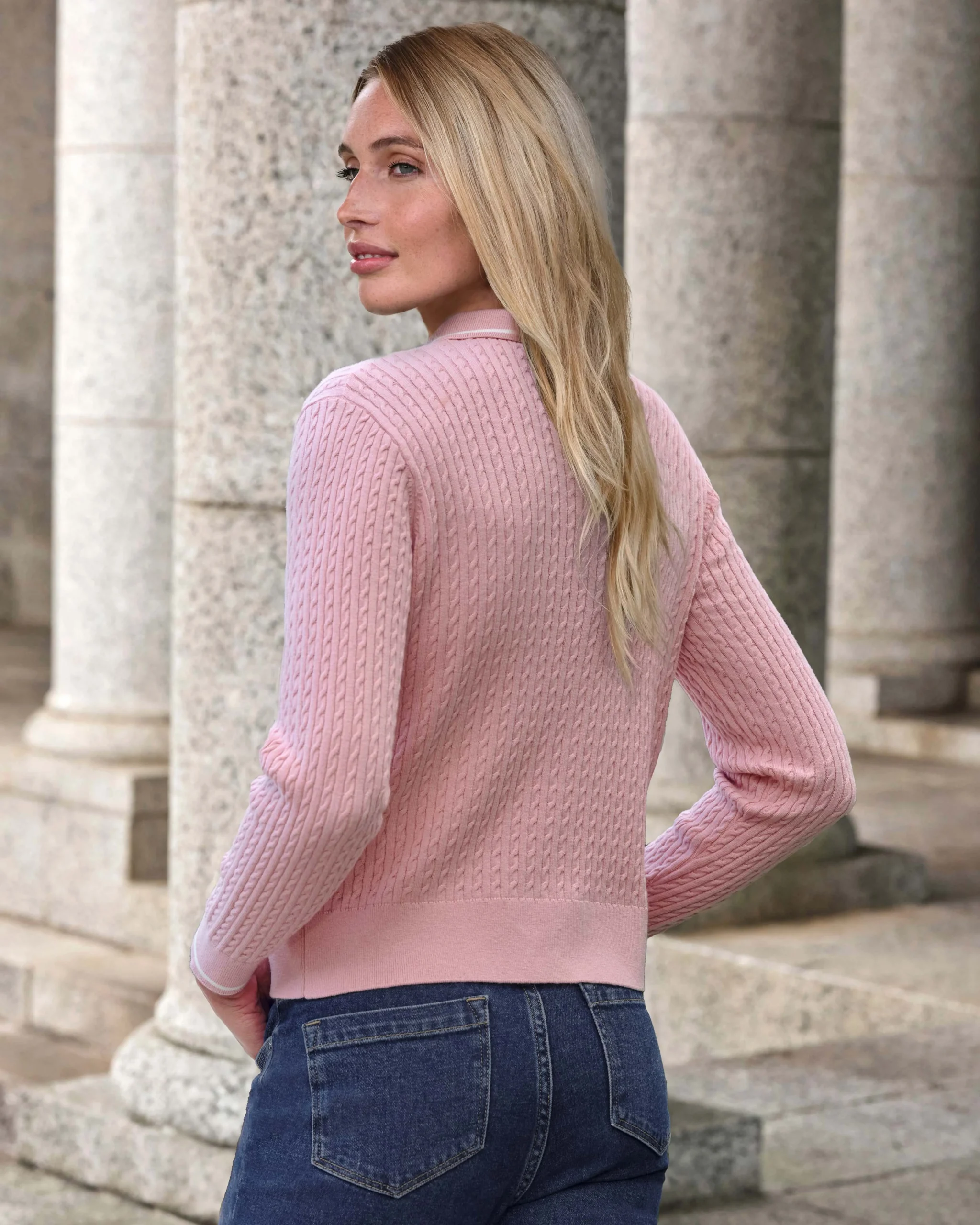 Cotton Wool Mini Cable Cardigan^Pure Collection Discount