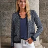 Cotton Wool Tweedy Zip Jacket^Pure Collection Online