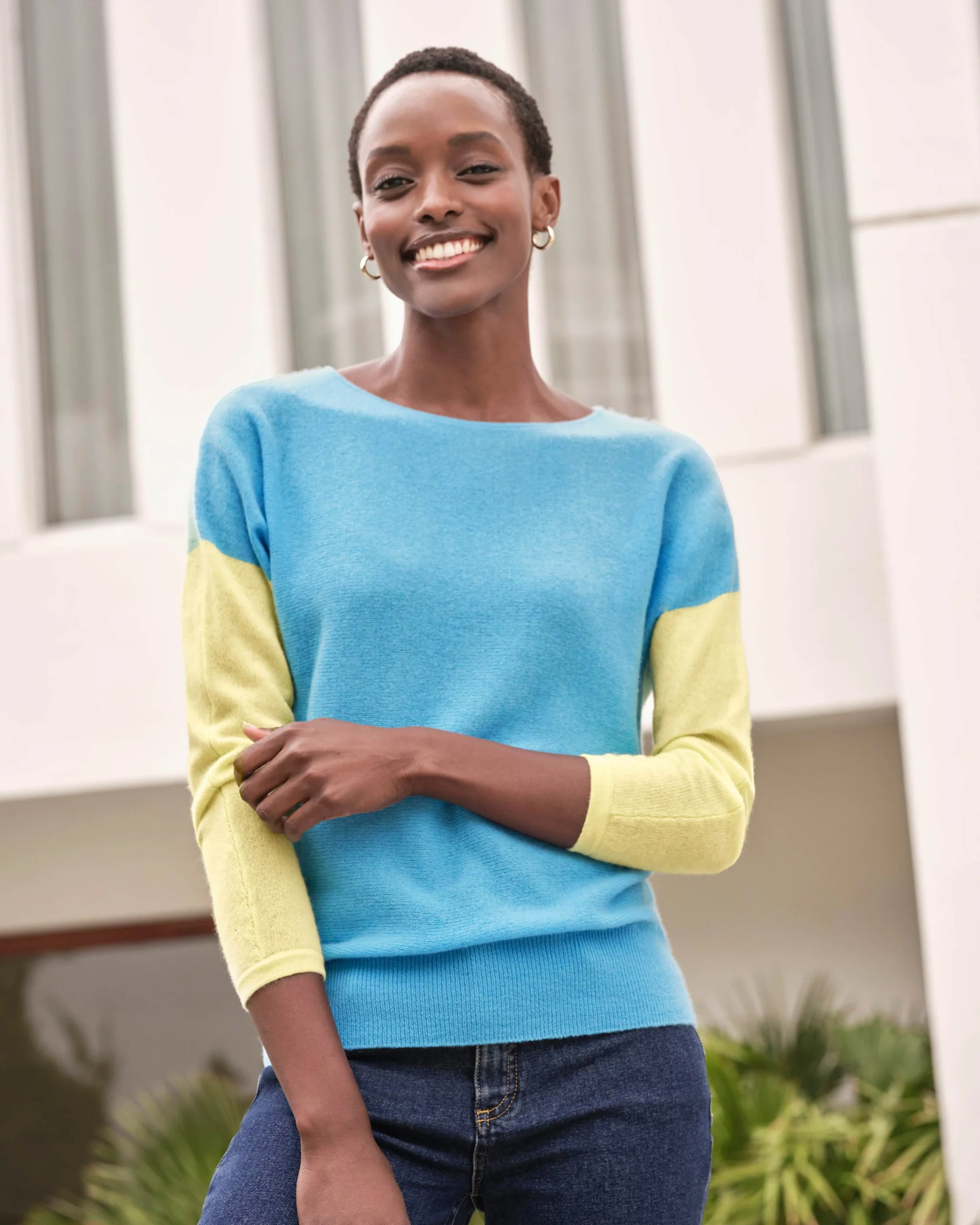 Gassato Cashmere Colour Block Sweater^Pure Collection Outlet