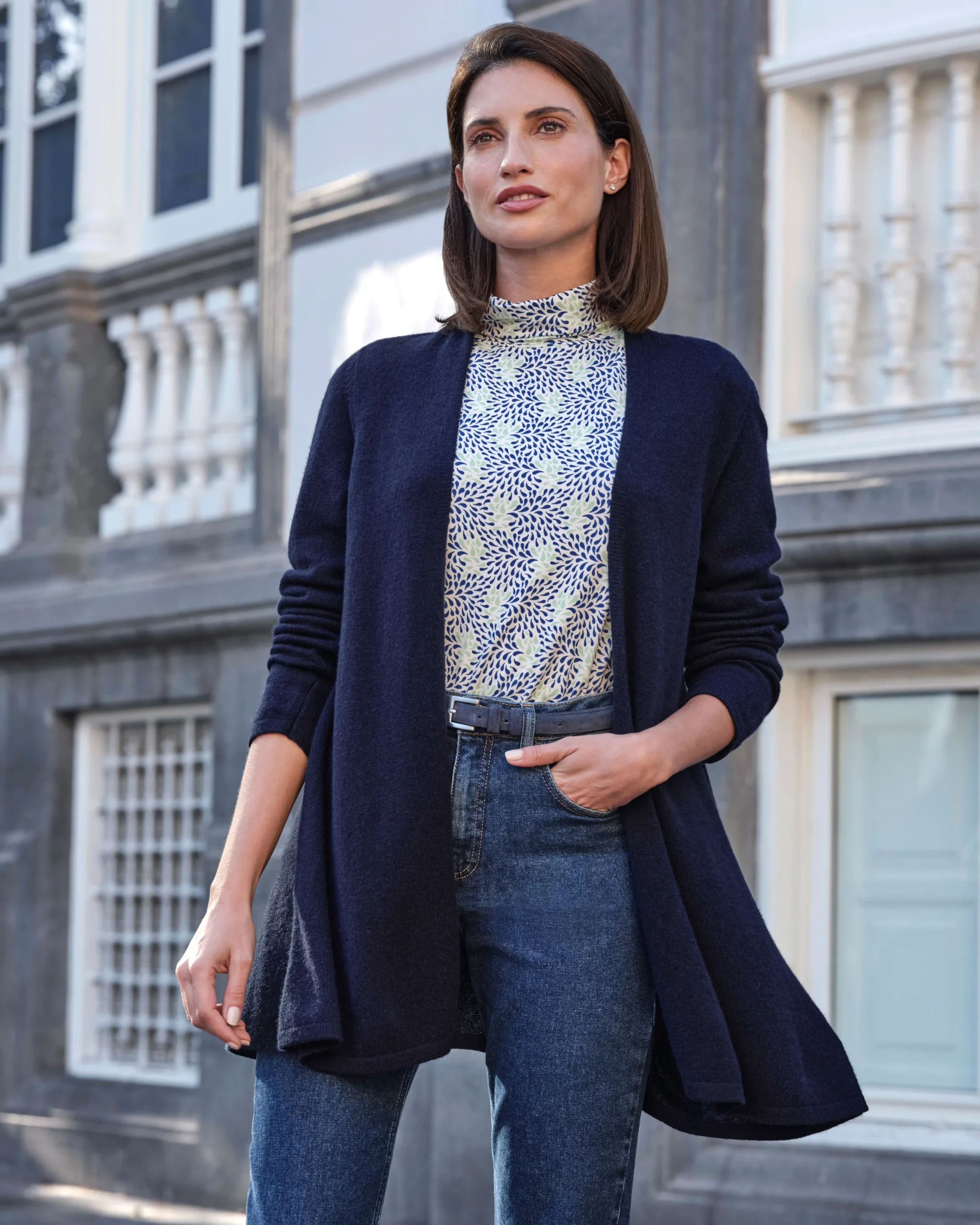 Gassato Lightweight Cashmere Swing Cardigan^Pure Collection New