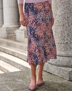Godet Bias Skirt^Pure Collection Hot