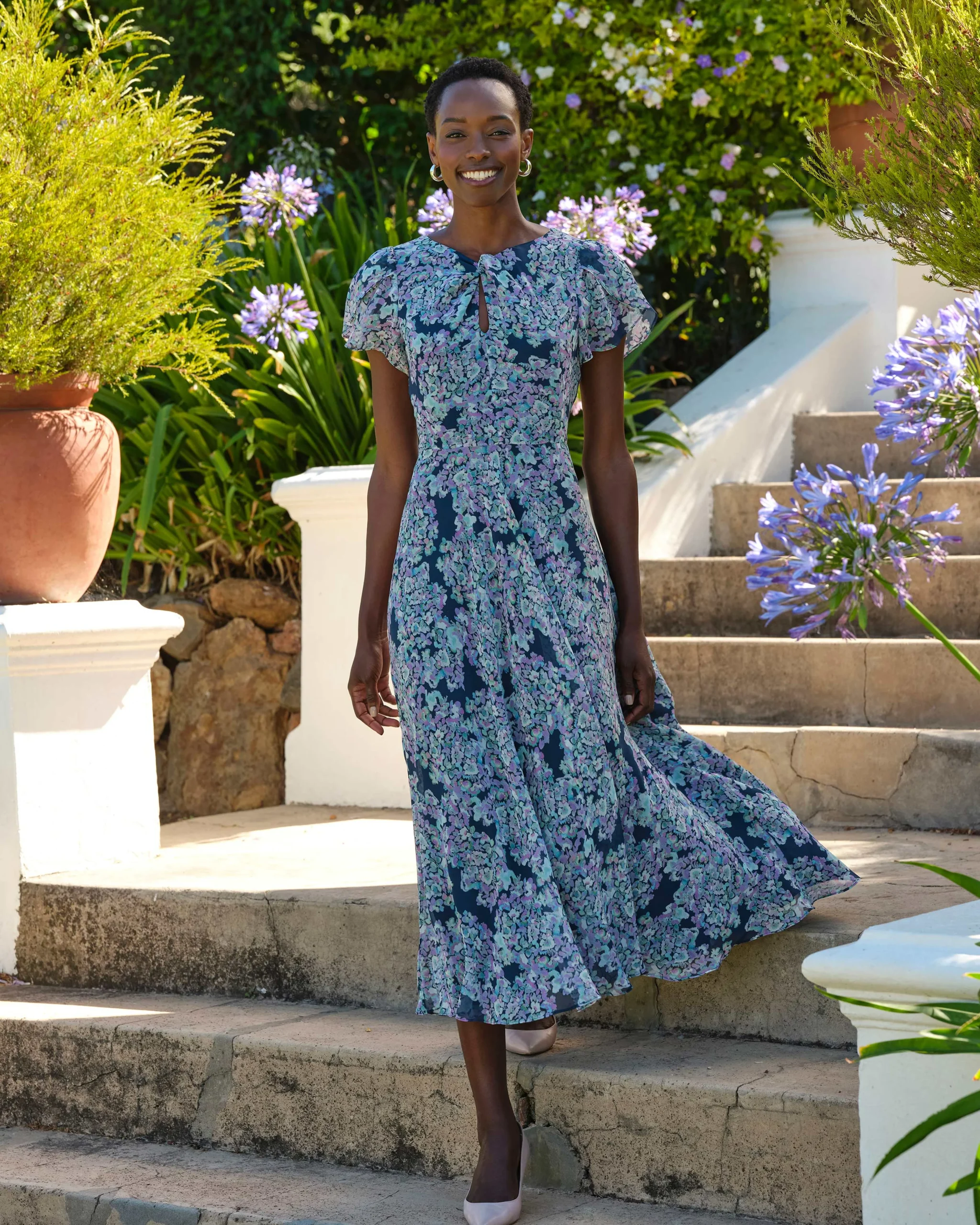 Knot Front Dress^Pure Collection Fashion