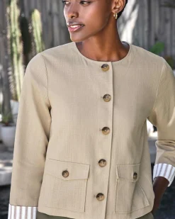Linen Blend Jacket^Pure Collection Discount