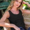 Luxury Linen Jersey Vest^Pure Collection Online
