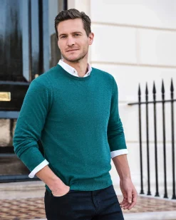 Mens Cashmere Crew Sweater^Pure Collection Outlet