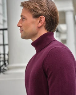 Mens Cashmere Roll Neck Sweater^Pure Collection Best