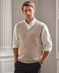Mens Cashmere Slipover^Pure Collection Sale