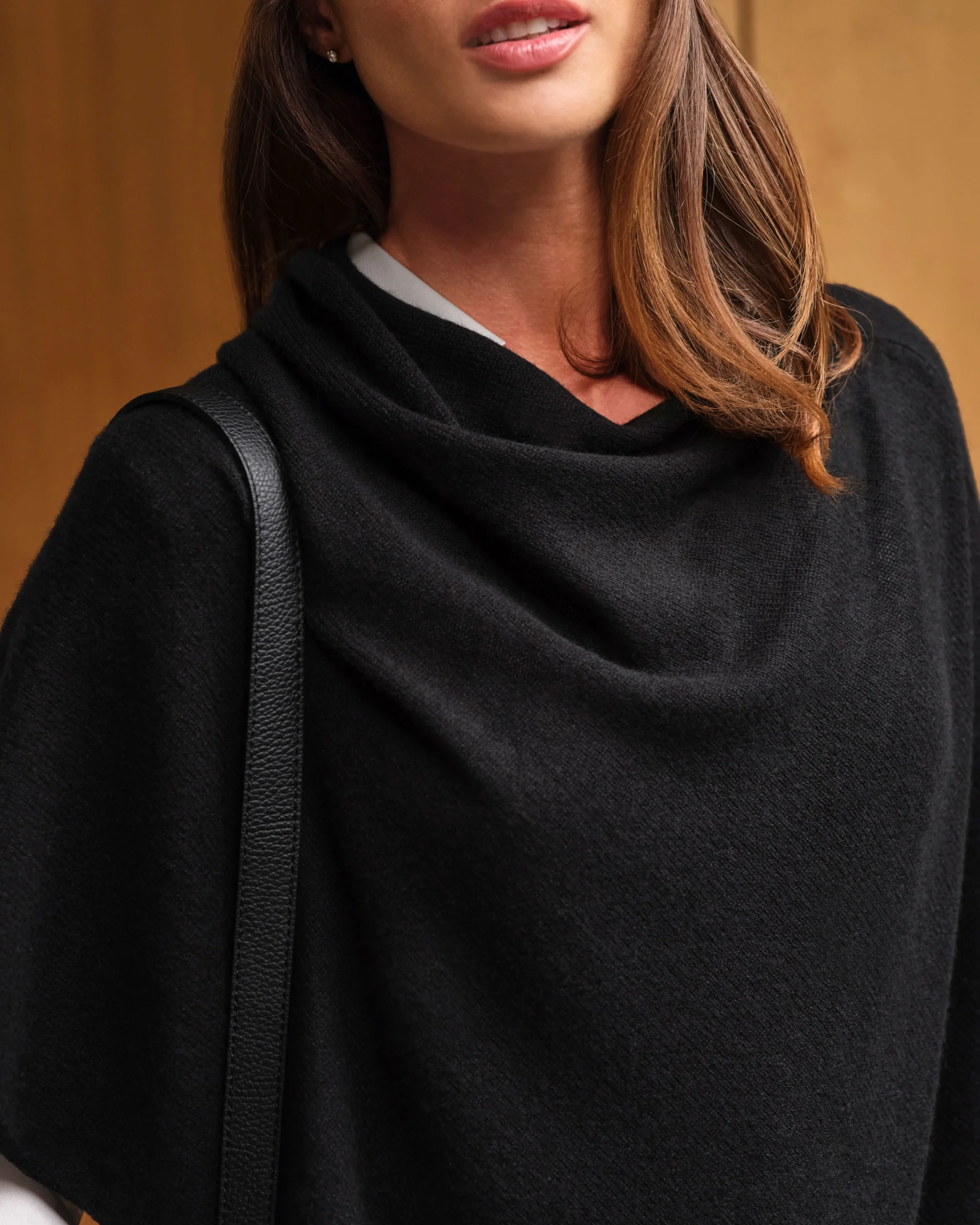Organic Cashmere Gassato Poncho^Pure Collection Outlet