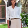 Sand Washed Pure Silk Satin Blouse^Pure Collection Online