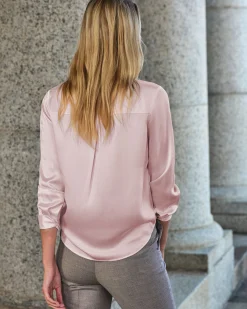 Sand Washed Pure Silk Satin Blouse^Pure Collection Best
