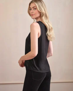 Silk Front Jersey Vest^Pure Collection Hot