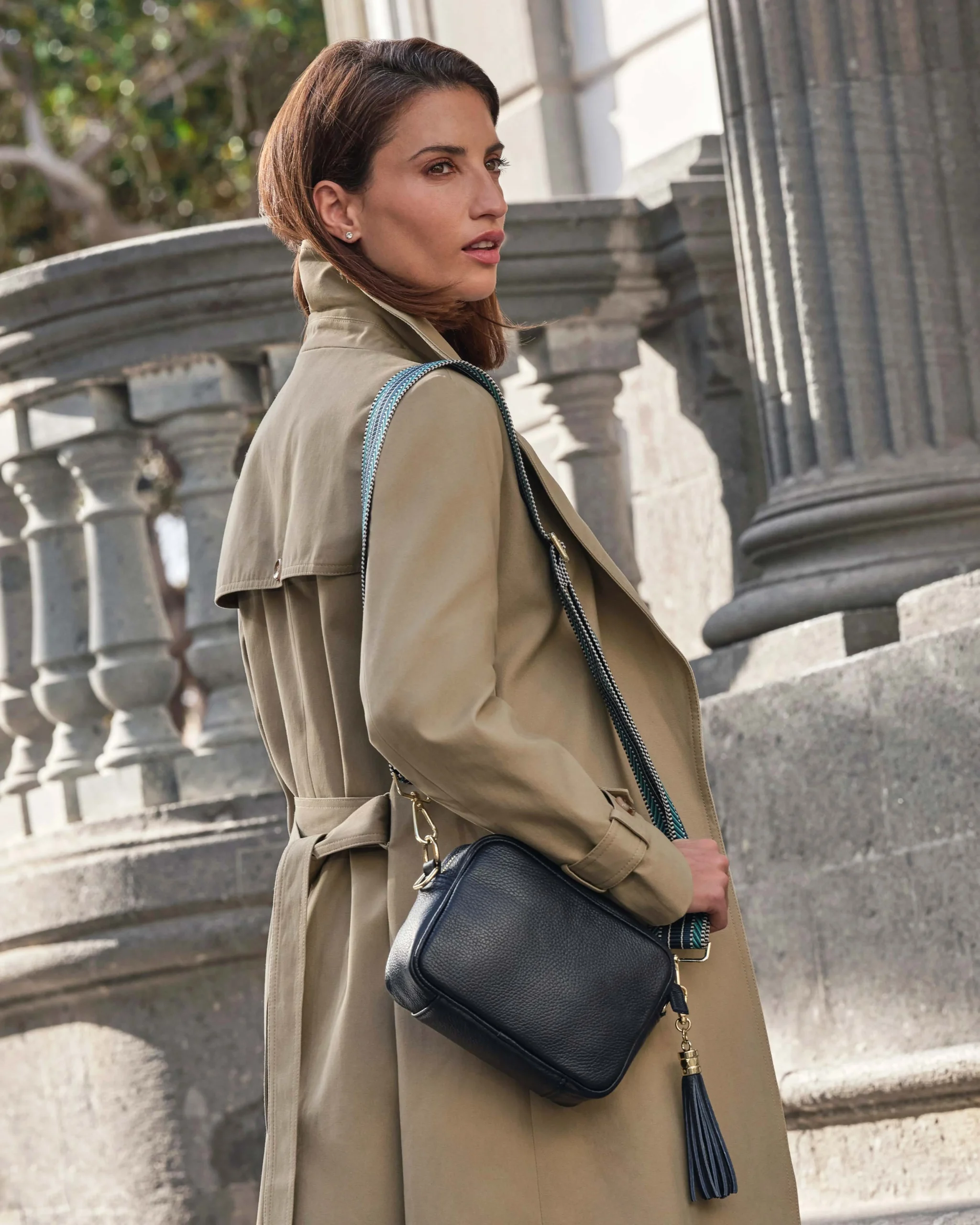 Soft Leather Bag With Tassel^Pure Collection Hot