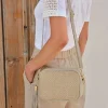 Soft Leather Raffia Bag^Pure Collection Outlet
