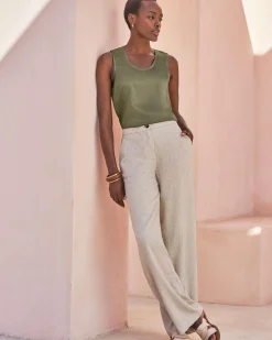 Textured Linen Trouser^Pure Collection Best