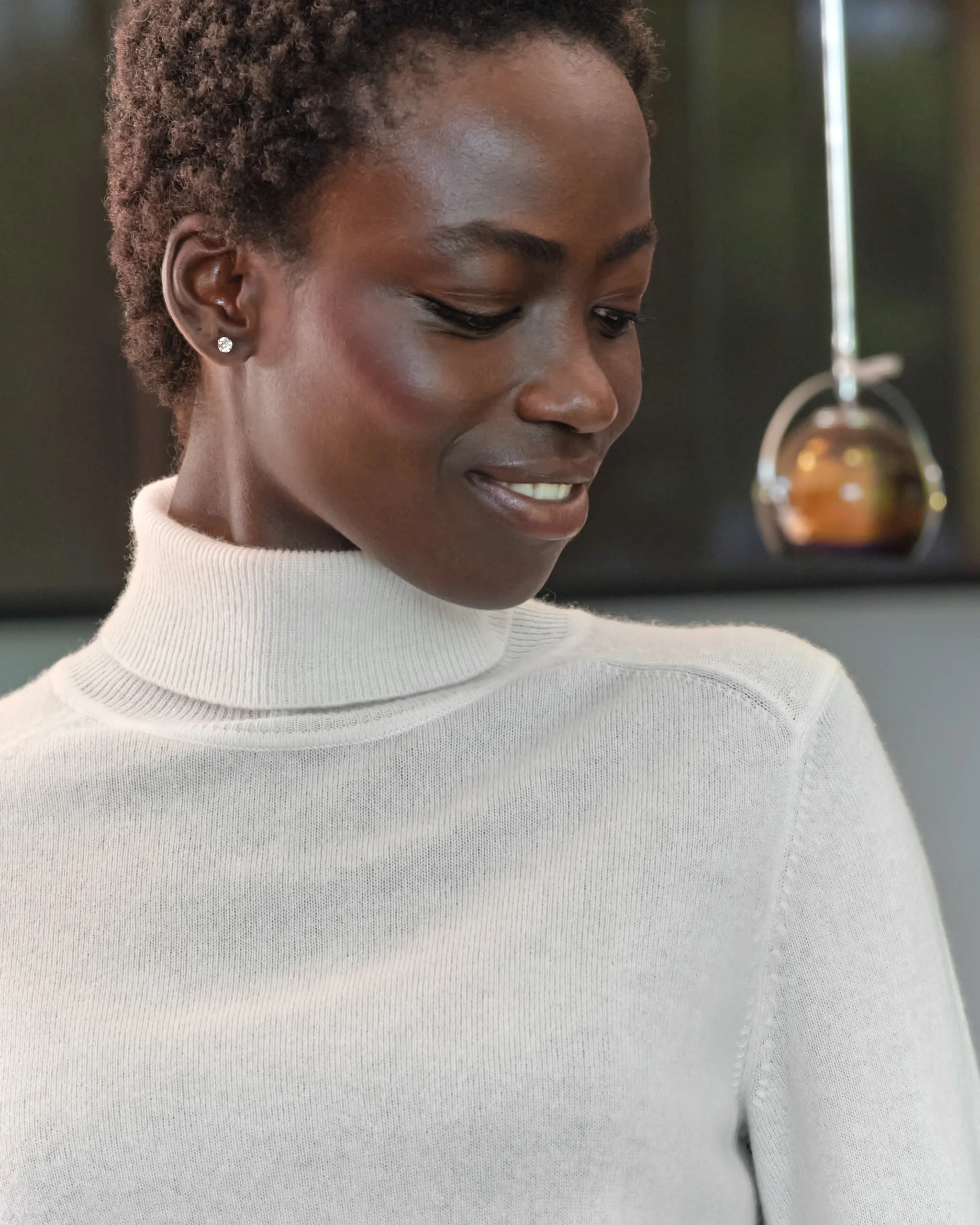 Womens Cashmere Polo Neck Sweater^Pure Collection Hot