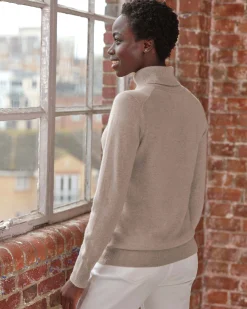 Womens Cashmere Polo Neck Sweater^Pure Collection Online